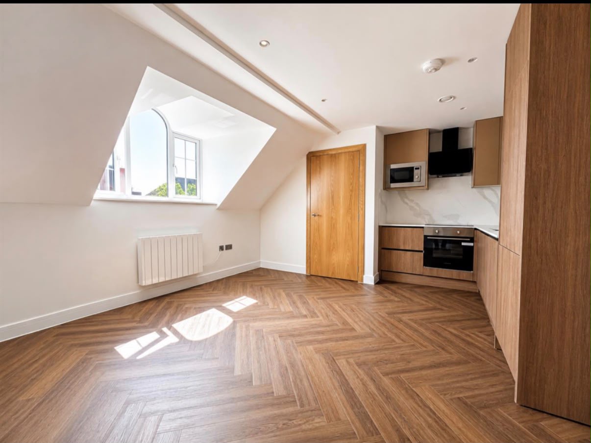 Completed apartment interior at Lotus Mews